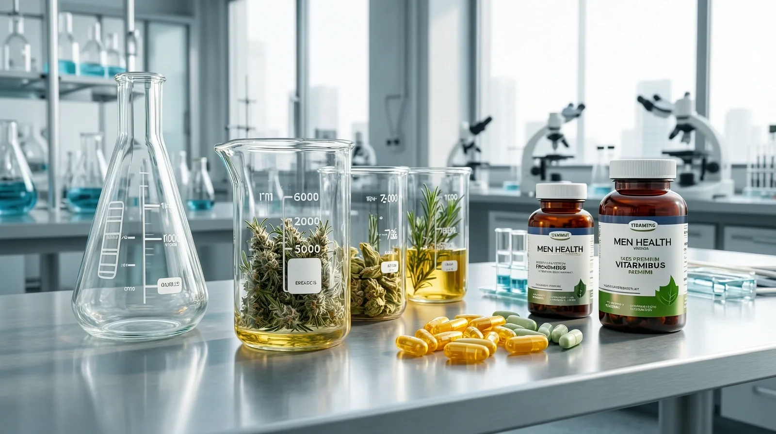 Lab environment for natural health supplements