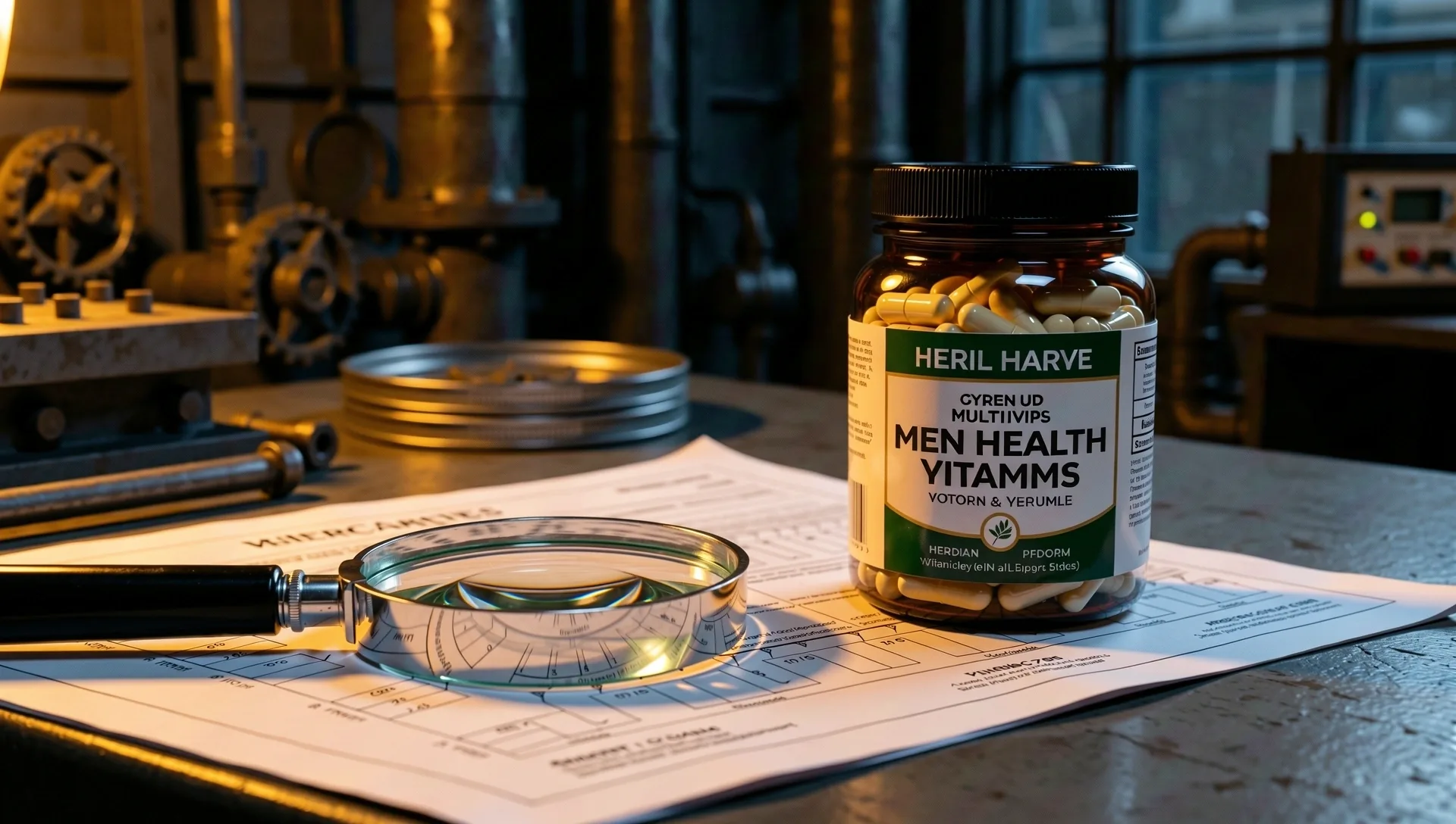 Men's health supplement research environment